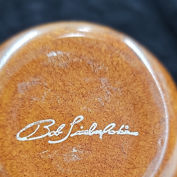 Tea Caddy Faux Burl Wood Acorn-Shaped - Picture 3 of 10